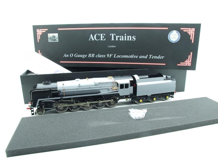 Ace Trains O Gauge E28J BR Post 56 Unlined Satin Grey Class 9F Loco & Tender Elec 2/3 Rail NEW Bxd image 19