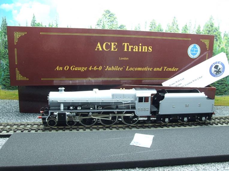 Ace Trains O Gauge E18A2 LMS Works Grey Jubilee "Silver Jubilee" R/N 5552 Elec 2/3 Rail New Bxd image 22