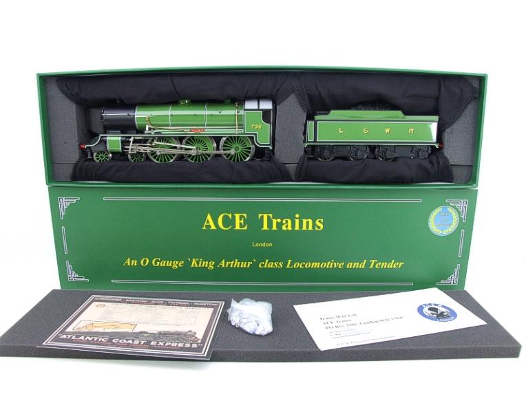 ACE Trains O Gauge E34-A1 "LSWR" Gloss Lined Light Green 4-6-0 R/N 736 Elec 2/3 Rail New image 19