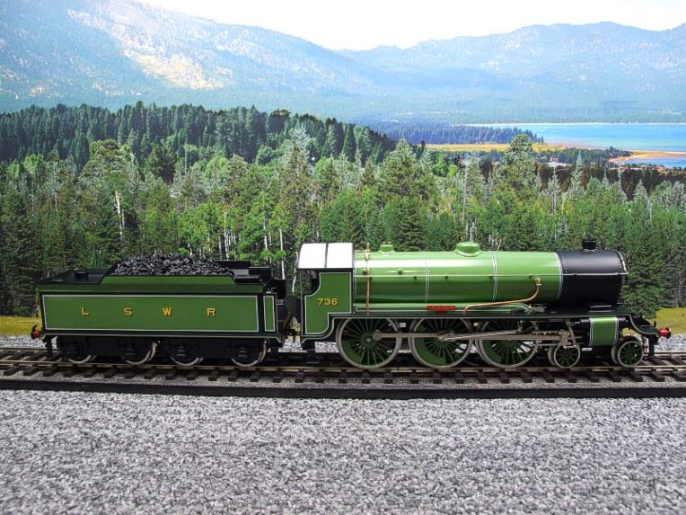 ACE Trains O Gauge E34-A1 "LSWR" Gloss Lined Light Green 4-6-0 R/N 736 Elec 2/3 Rail New image 21
