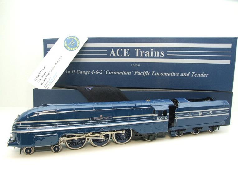 Ace Trains O Gauge E12A LMS Blue Coronation Pacific "Coronation" R/N 6220 Elec 2/3 Rail B/NEW Bxd image 22