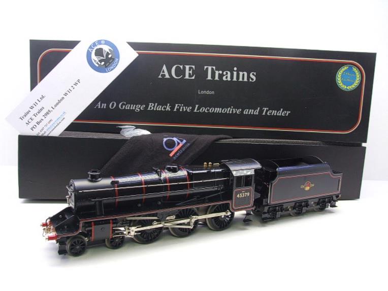 Ace Trains O Gauge E19-D1 Late BR  5P/5F Stanier Black 5 Class 5MT 4-6-0 R/N 45379 Brand New Bxd image 22