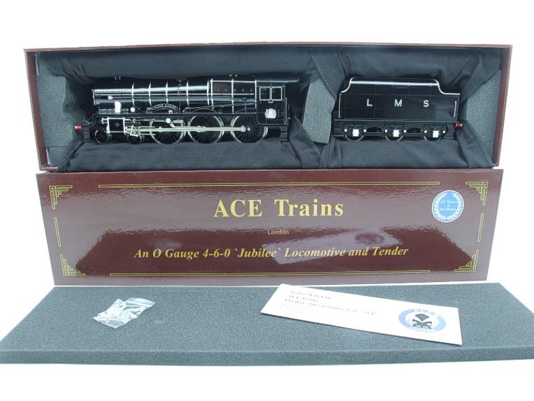 Ace Trains O Gauge E18A3 LMS Gloss Black Jubilee "Silver Jubilee" R/N 5552 V/Rare "Coat of Arms Ed" image 20