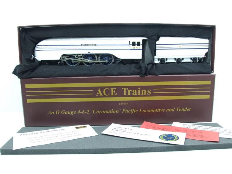 Ace Trains O Gauge E12X1 RARE White Coronation Pacific "City of Jerusalem" R/N 1948 2/3 Rail Boxed image 20