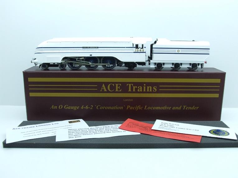 Ace Trains O Gauge E12X1 RARE White Coronation Pacific "City of Jerusalem" R/N 1948 2/3 Rail Boxed image 22