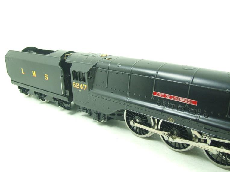 Ace Trains O Gauge E12C1 Coronation Pacfiic LMS Wartime Satin Black "City of Liverpool" R/N 6247 Bxd image 5