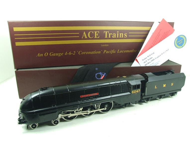 Ace Trains O Gauge E12C1 Coronation Pacfiic LMS Wartime Satin Black "City of Liverpool" R/N 6247 Bxd image 20