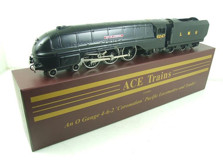 Ace Trains O Gauge E12C1 Coronation Pacfiic LMS Wartime Satin Black "City of Liverpool" R/N 6247 Bxd image 22