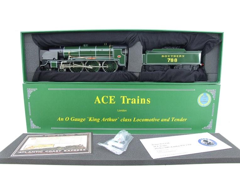 ACE Trains, O Gauge, E/34-B2R, SR Gloss Lined Olive Green "Lyonnesse" R/N 843 Electric 2/3 Rail Bxd image 19