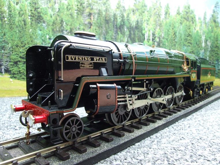 Ace Trains O Gauge E28A1 BR Gloss Lined Green Class 9F "Evening Star" Electric 2/3 Rail New Bxd image 19