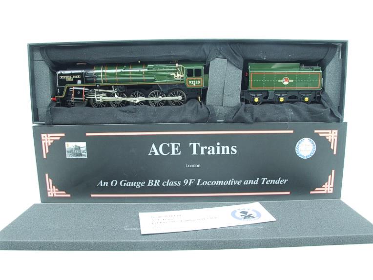 Ace Trains O Gauge E28A1 BR Gloss Lined Green Class 9F "Evening Star" Electric 2/3 Rail New Bxd image 20