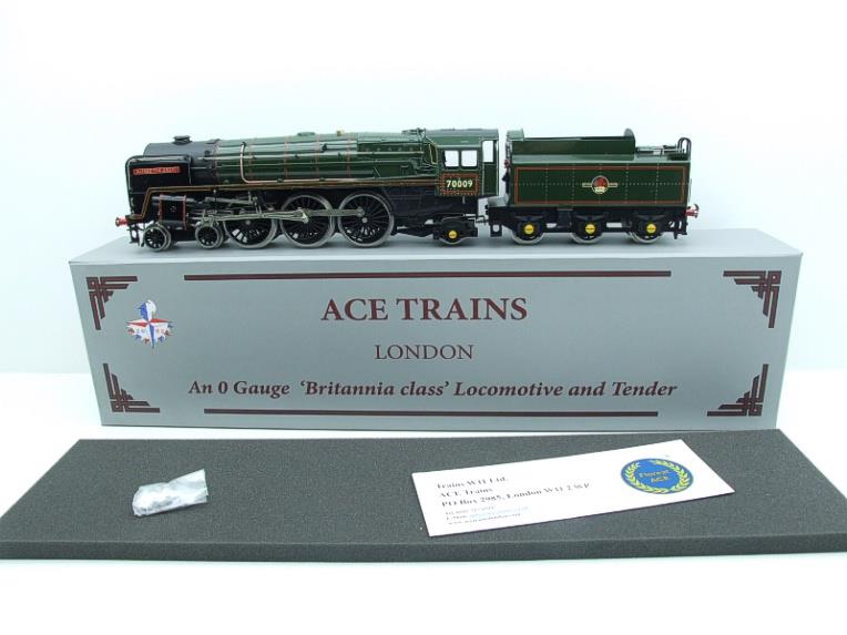 Ace Trains O Gauge E27K BR Britannia Class "Alfred The Great" RN 70009 Electric 2/3 Rail S/Named Bxd image 22