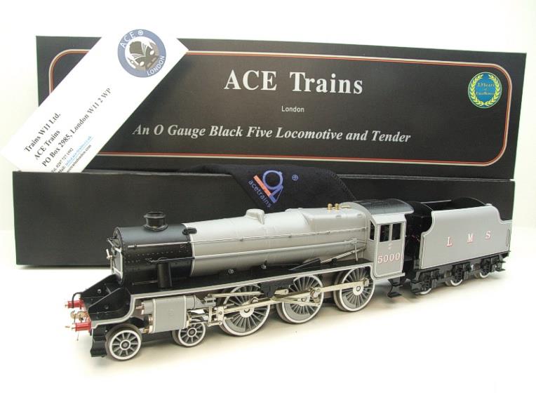 Ace Trains O Gauge E19G LMS W/Shop Grey Black Five Loco & Tender R/N 5000 Electric 2/3 Rail Bxd image 22