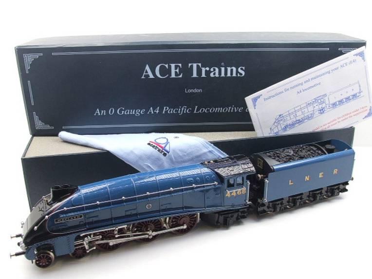 Ace Trains O Gauge E4 A4 Pacific LNER Blue "Mallard" R/N 4468 Elec 3 Rail Boxed image 22