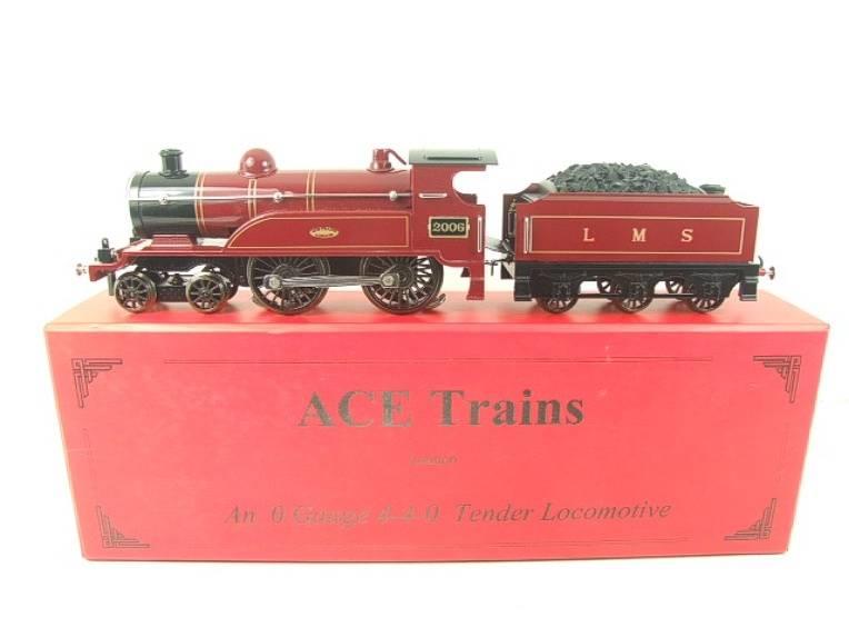 Ace Trains O Gauge E3 LMS Maroon 4-4-0 Loco & Tender RN 2006 Electric 3 Rail Bxd image 1