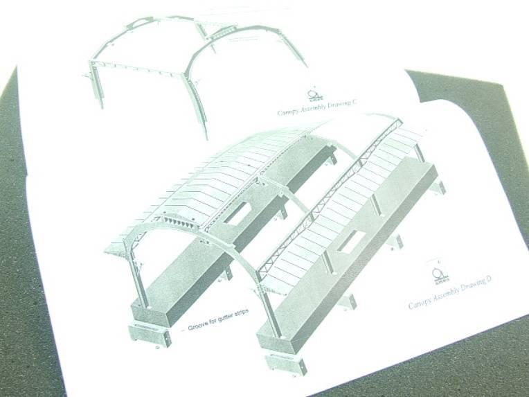 Ace Trains O Gauge Constructor Series Station Canopy Kit image 12