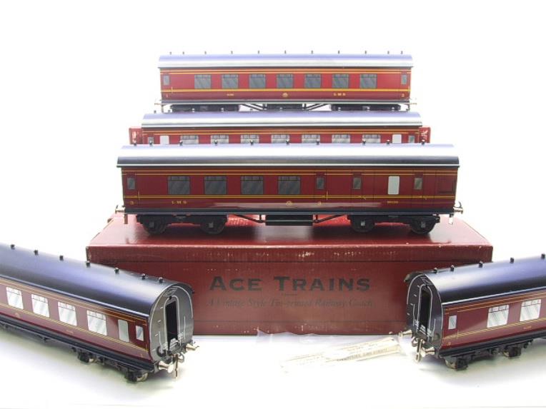 Ace Trains O Gauge LMS C2 Merseyside Express Coaches x5 Set Boxed image 12
