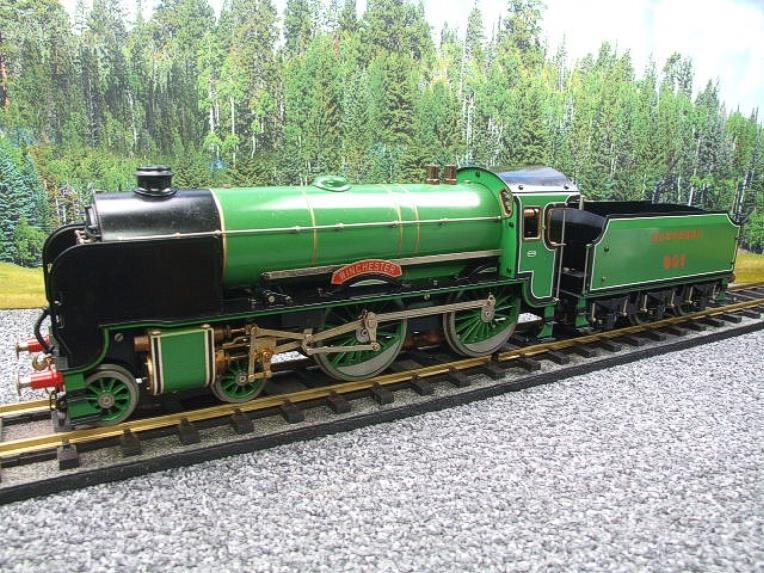 Gauge 1 Aster SR Southern Schools Class 4-4-0 Loco & Tender  "Winchester" R/N 901 Live Steam image 18