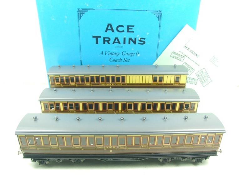 Ace Trains O Gauge C1 GWR Passenger x3 Coaches Set Boxed image 16