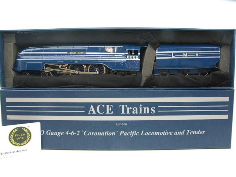 Ace Trains O Gauge E12A2S LMS Blue Coronation Pacific "Queen Mary" R/N 6222 Electric 2/3 Rail Bxd image 17