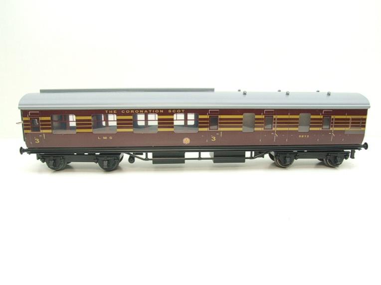 Ace Trains O Gauge C28B LMS Maroon Coronation Scot Coaches x3 Set B Bxd 2/3 Rail Int Lit image 16