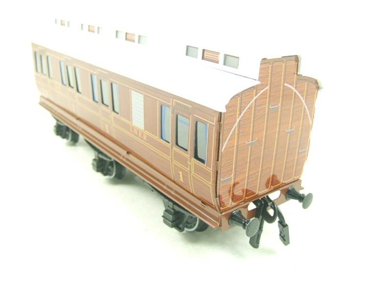 Darstaed O Gauge "LNER" Teak Style Six Wheel Passenger x4 Coaches Set Boxed image 12