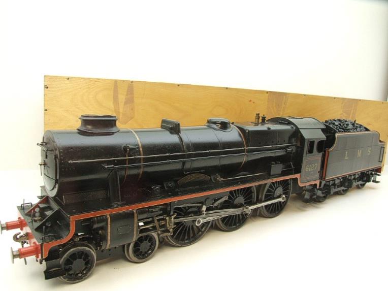 Gauge 1 LMS Black Rebuilt Royal Scot 4-6-0 Loco & Tender Named  "Old Contemptibles" 6127 Live Steam image 22