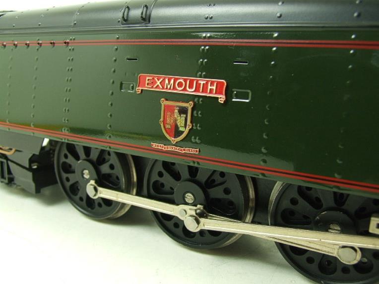 Ace Trains O Gauge E9 Bulleid Pacific BR "Exmouth" R/N 34015 Electric 2/3 Rail Bxd image 12