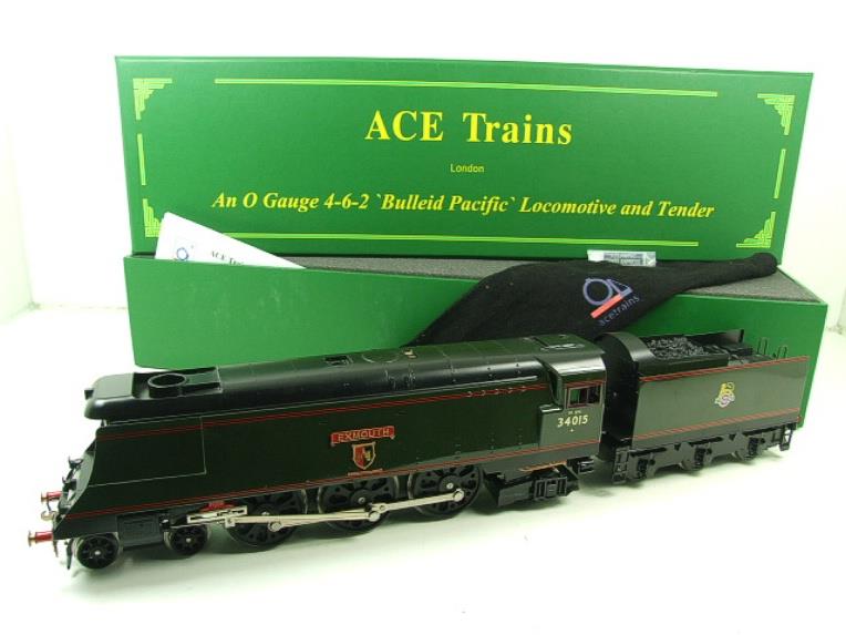 Ace Trains O Gauge E9 Bulleid Pacific BR "Exmouth" R/N 34015 Electric 2/3 Rail Bxd image 20