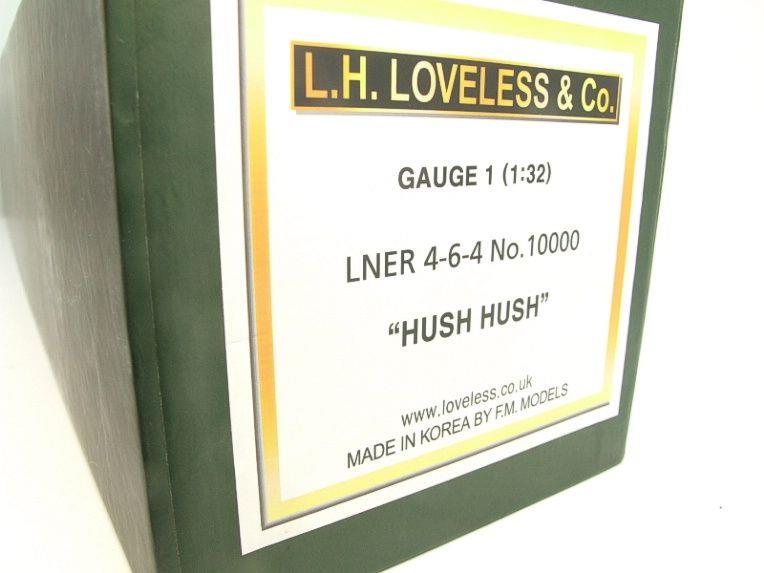 Gauge 1 LH Loveless & Co LNER Brass "Hush Hush" 4-6-4 Loco & Tender 10000 Elec 2 Rail R/Controlled image 19