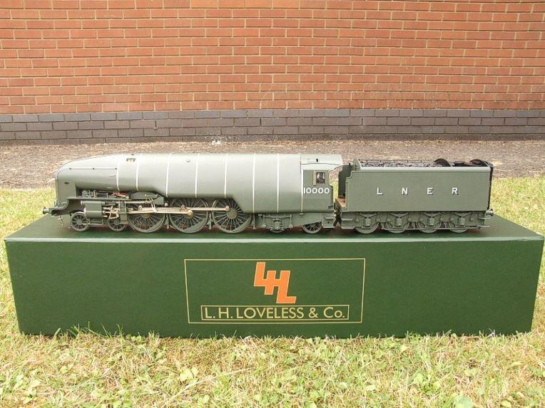 Gauge 1 LH Loveless & Co LNER Brass "Hush Hush" 4-6-4 Loco & Tender 10000 Elec 2 Rail R/Controlled image 22