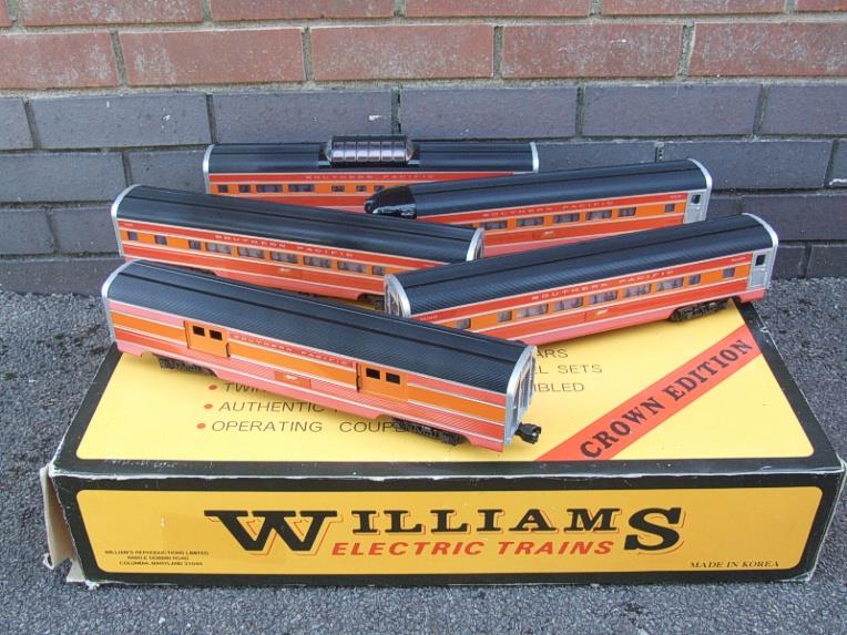 Williams O Gauge No: 2612 “Southern Pacific Daylight 60” Aluminum x5 Coach Set Boxed image 22