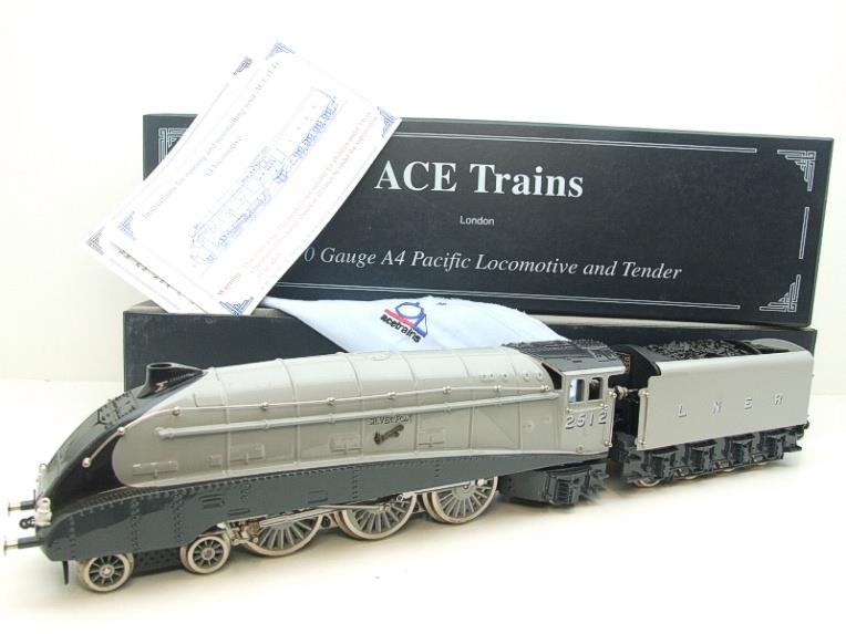 Ace Trains O Gauge A4 Pacific LNER Grey Pre-War "Silver Fox" R/N 2512 Electric 3 Rail Boxed image 22