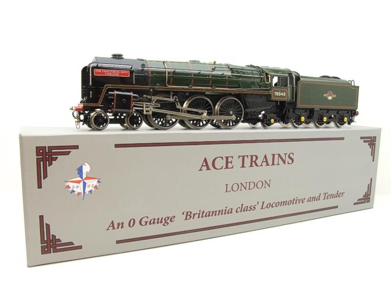 Ace Trains O Gauge E27M BR Britannia Class "Territorial Army 1908-1958" RN 70048 Elec 2/3 Rail Bxd image 17
