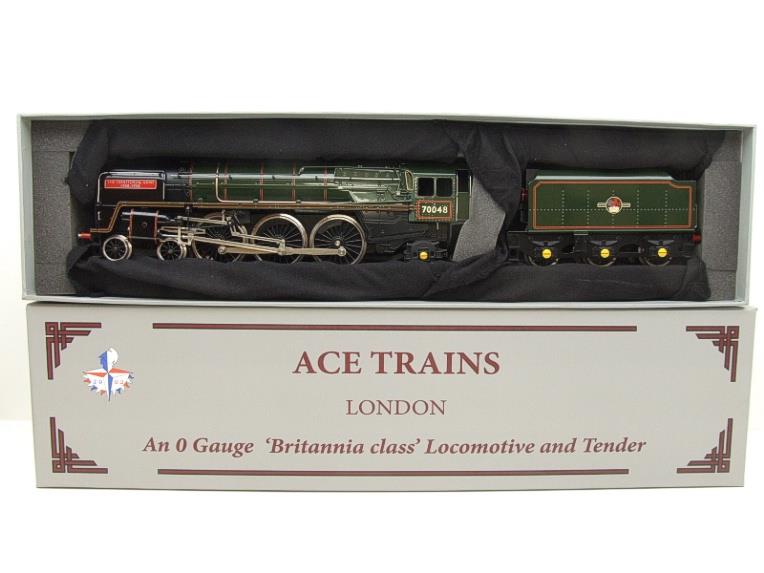 Ace Trains O Gauge E27M BR Britannia Class "Territorial Army 1908-1958" RN 70048 Elec 2/3 Rail Bxd image 20