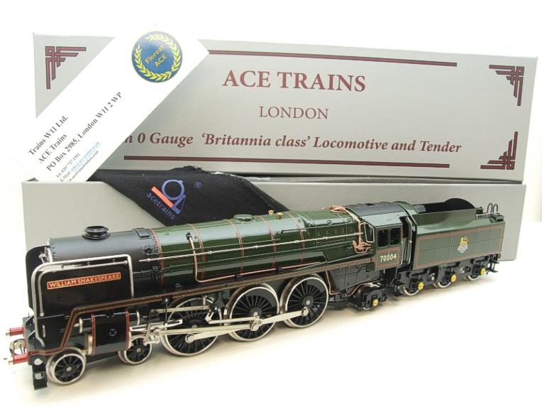 Ace Trains O Gauge E27D BR Green Britannia Class "William Shakespeare" FOB Edition" R/N 70004 Bxd image 22