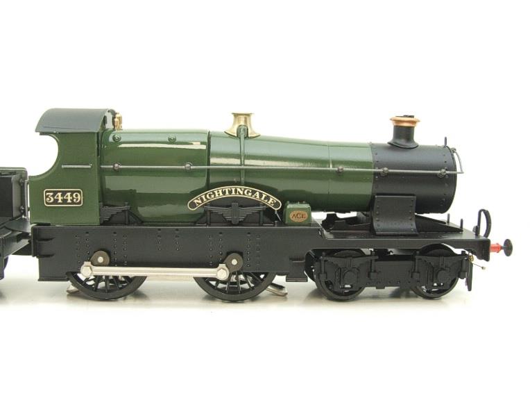 Ace Trains O Gauge E16 "Great Western" unlined Green Loco & Tender "Nightingale" 3449 Elec 2/3 Rail image 4
