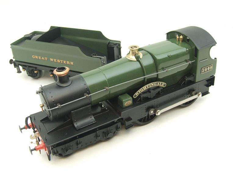 Ace Trains O Gauge E16 "Great Western" unlined Green Loco & Tender "Nightingale" 3449 Elec 2/3 Rail image 7