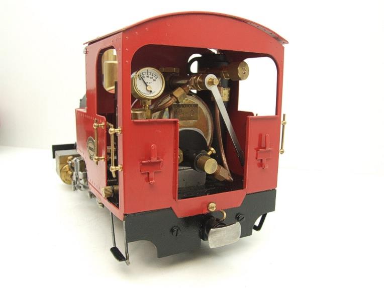 G Scale  Roundhouse 45mm Gauge Brass, Red, 0-4-0T "Billy" Loco & “George” Tender Live Steam image 12