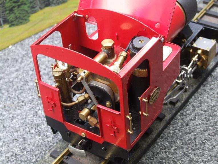 G Scale  Roundhouse 45mm Gauge Brass, Red, 0-4-0T "Billy" Loco & “George” Tender Live Steam image 15