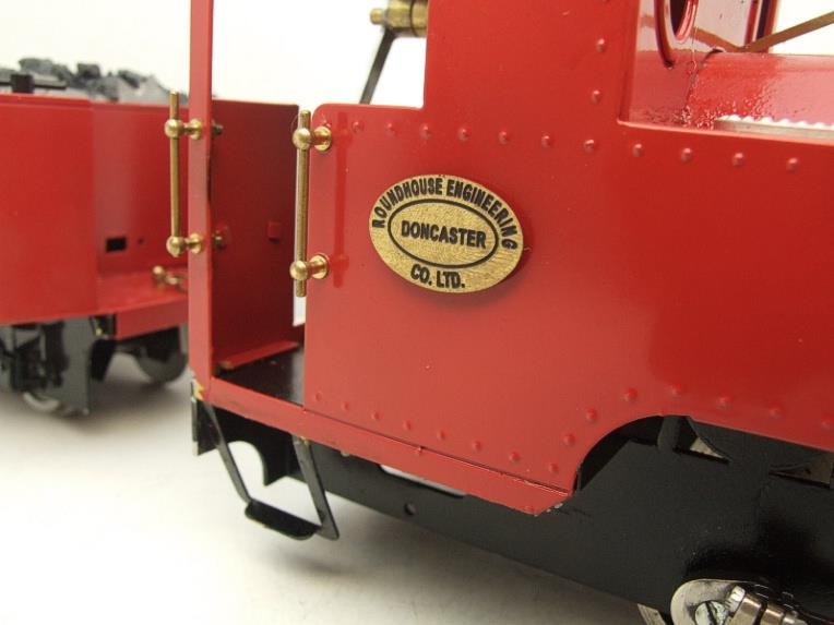 G Scale  Roundhouse 45mm Gauge Brass, Red, 0-4-0T "Billy" Loco & “George” Tender Live Steam image 19