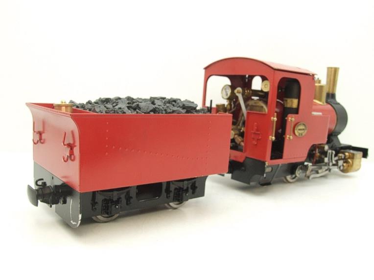 G Scale  Roundhouse 45mm Gauge Brass, Red, 0-4-0T "Billy" Loco & “George” Tender Live Steam image 21