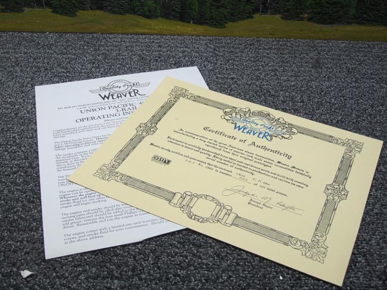 Weaver O Gauge 5600 Brass "Union Pacific Forty Niner 4-6-2 Pacific" R/N 2906 Boxed 3 Rail image 18