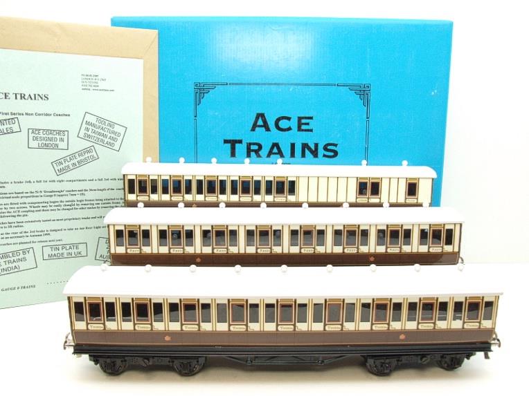 Ace Trains O Gauge C1 LNWR "London & North Western Railway" Passenger Coaches x3 Set Boxed image 20