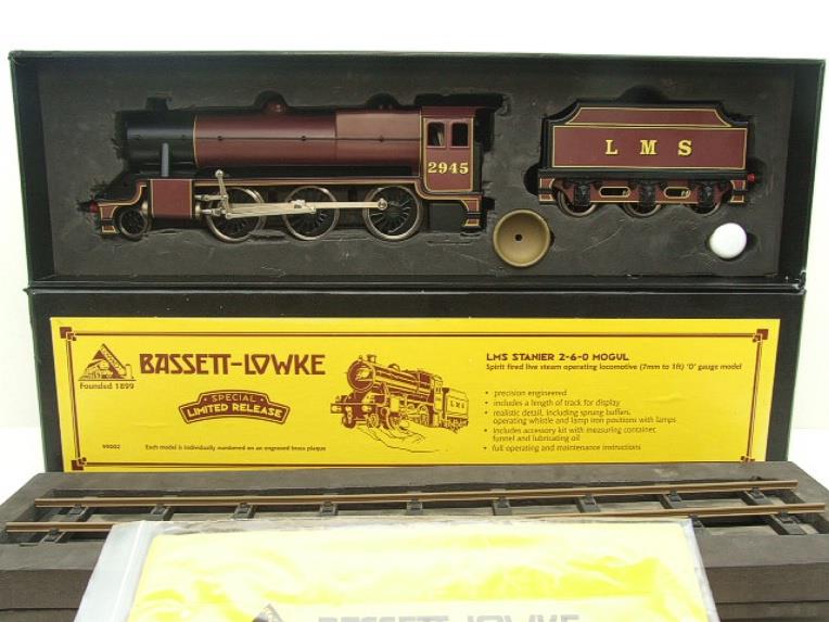 Bassett Lowke O Gauge BL99002 LMS Stanier Mogul Loco & Tender RN 2945 Live Steam Bxd image 19