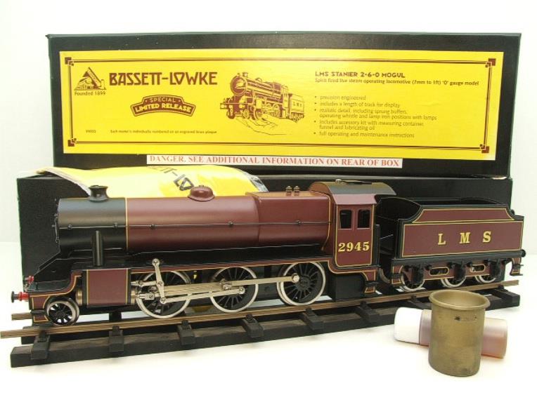 Bassett Lowke O Gauge BL99002 LMS Stanier Mogul Loco & Tender RN 2945 Live Steam Bxd image 22