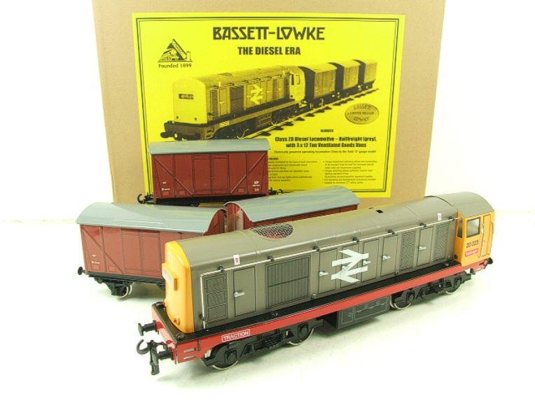 Bassett Lowke O Gauge BL99028 Ltd Ed BR "Railfreight" Class 20 Diesel Loco With x3 Goods Vans Bxd image 19