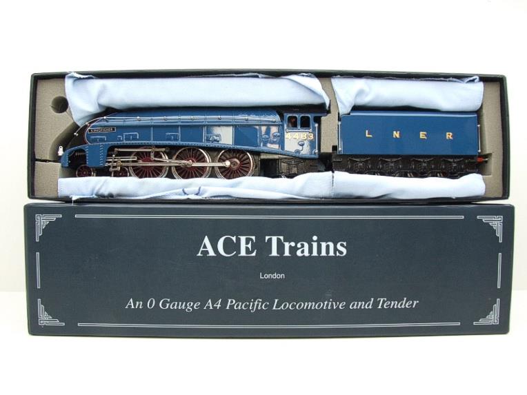Ace Trains O Gauge A4 Pacific LNER Garter Blue Post War "Kingfisher" R/N 4483 Electric Bxd image 19