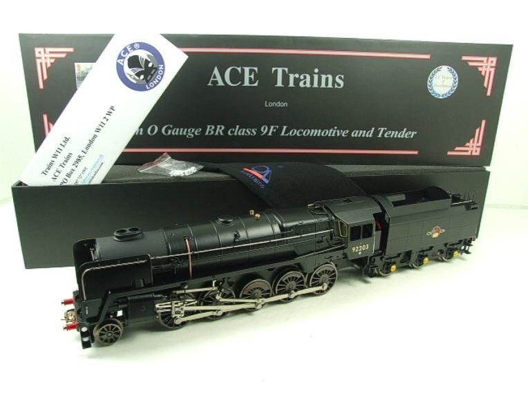 Ace Trains O Gauge E28H1 BR Class 9F Loco & Tender R/N 92203 Elec 2/3 Rail Bxd image 21