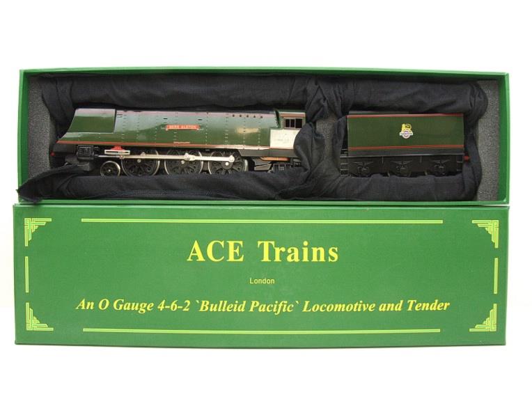Ace Trains O Gauge E9S1 Bulleid Pacific BR "Bere Alston" R/N 34104 Electric 2/3 Rail Boxed image 19